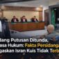 Keterangan: Sidang Putusan Ditunda, Kuasa Hukum: Fakta Persidangan Tegaskan Isran Kuis Tidak Terbukti, Selasa (31/03/2026) (Dok.Kawalkaltim.com/Amin)