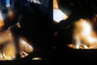 Keterangan: Kondisi jenazah saat ditemukan dalam keadaan membusuk di Kelurahan Gunung Tabur, Selasa (07/04/2026) malam. 