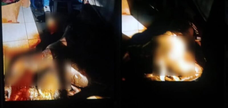 Keterangan: Kondisi jenazah saat ditemukan dalam keadaan membusuk di Kelurahan Gunung Tabur, Selasa (07/04/2026) malam. 