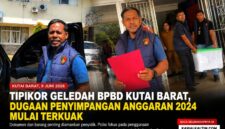 Keterangan Foto : Aiptu M. Daud memimpin penggeledahan di Kantor BPBD Kutai Barat dalam upaya menelusuri jejak penggunaan anggaran tahun 2024. Sejumlah dokumen dan barang yang dinilai relevan dengan penyidikan diamankan untuk mengungkap dugaan penyimpangan yang berpotensi menimbulkan kerugian negara. (Dok. Kawalkaltim.com)