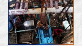 Proses perbaikan dan pemeliharaan fasilitas Instalasi Pengolahan Air (IPA) Royoq milik Perumdam Tirta Sendawar, Kutai Barat. Fluktuasi tinggi muka air Sungai Mahakam menjadi salah satu tantangan utama dalam menjaga stabilitas pengolahan air bersih, sehingga rehabilitasi fasilitas dinilai penting untuk meningkatkan kualitas pelayanan kepada masyarakat. (Dok. Perumdam Tirta Sendawar/Kawalkaltim.com)