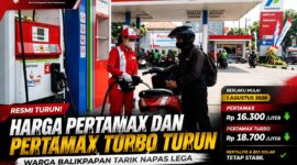 Keterangan Foto:
Petugas melayani pengisian BBM di salah satu SPBU Pertamina di Balikpapan. Mulai 1 Agustus 2026, PT Pertamina Patra Niaga resmi menurunkan harga BBM non-subsidi, dengan Pertamax menjadi Rp16.300 per liter dan Pertamax Turbo turun menjadi Rp18.700 per liter, sementara harga BBM subsidi tetap stabil. Foto: Ilustrasi/Pertamina.(Dok.Kawalkaltim.com/Rudiantoro)
