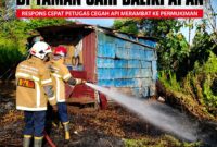 Keterangan Foto:
Petugas pemadam kebakaran melakukan proses pemadaman dan pendinginan di area lahan yang terbakar di sekitar permukiman. Respons cepat dilakukan untuk mencegah api kembali menyala dan merambat ke vegetasi serta bangunan di sekitarnya. (Dok. Kawalkaltim.com/Rudiantoro)
