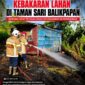 Keterangan Foto:
Petugas pemadam kebakaran melakukan proses pemadaman dan pendinginan di area lahan yang terbakar di sekitar permukiman. Respons cepat dilakukan untuk mencegah api kembali menyala dan merambat ke vegetasi serta bangunan di sekitarnya. (Dok. Kawalkaltim.com/Rudiantoro)
