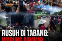 Keterangan Foto:
Situasi massa saat kericuhan di Desa Bilah Talang, Kecamatan Tabang, Kabupaten Kutai Kartanegara (Kukar), Sabtu (8/8/2026). Massa mendatangi sejumlah lokasi menyusul dugaan pengeroyokan yang menyebabkan satu orang meninggal dunia dan satu lainnya terluka. Dalam peristiwa tersebut, sebuah warung dilaporkan dibakar dan sejumlah rumah mengalami kerusakan. Foto: Dok. Warga/Kawalkaltim.com
