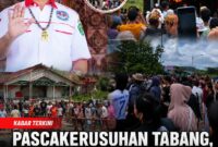 Keterangan Foto:
 Dok. Kawalkaltim.com — Kolase situasi pascakerusuhan di Kecamatan Tabang, Kabupaten Kutai Kartanegara (Kukar), yang memperlihatkan kondisi massa dan lokasi yang terbakar, serta Ketua Dewan Pembina Persekutuan Dayak Kaltim, Syaharie Jaang. Syaharie mengimbau masyarakat menahan diri, menjaga situasi tetap kondusif, dan mempercayakan proses hukum atas meninggalnya Ignatius serta luka yang dialami Lewi kepada aparat kepolisian.
