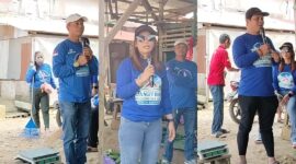 Keterangan Foto Kolase
Dok. KawalKaltim.com | KUTAI BARAT — Ketua DPC Partai Demokrat Kutai Barat Noratim bersama dua anggota DPRD Kutai Barat dari Fraksi Partai Demokrat saat menyampaikan aspirasi dan berdialog langsung dengan masyarakat serta pedagang di Pasar Barong Tongkok, Jumat (21/8/2026).
Susunan kolase:
Kiri: Noratim, Ketua DPC Partai Demokrat Kutai Barat.
Tengah: Meni Debora, S.Sos., Anggota DPRD Kutai Barat dari Partai Demokrat.
Kanan: Adrianus, S.Pd., Anggota DPRD Kutai Barat dari Partai Demokrat.

